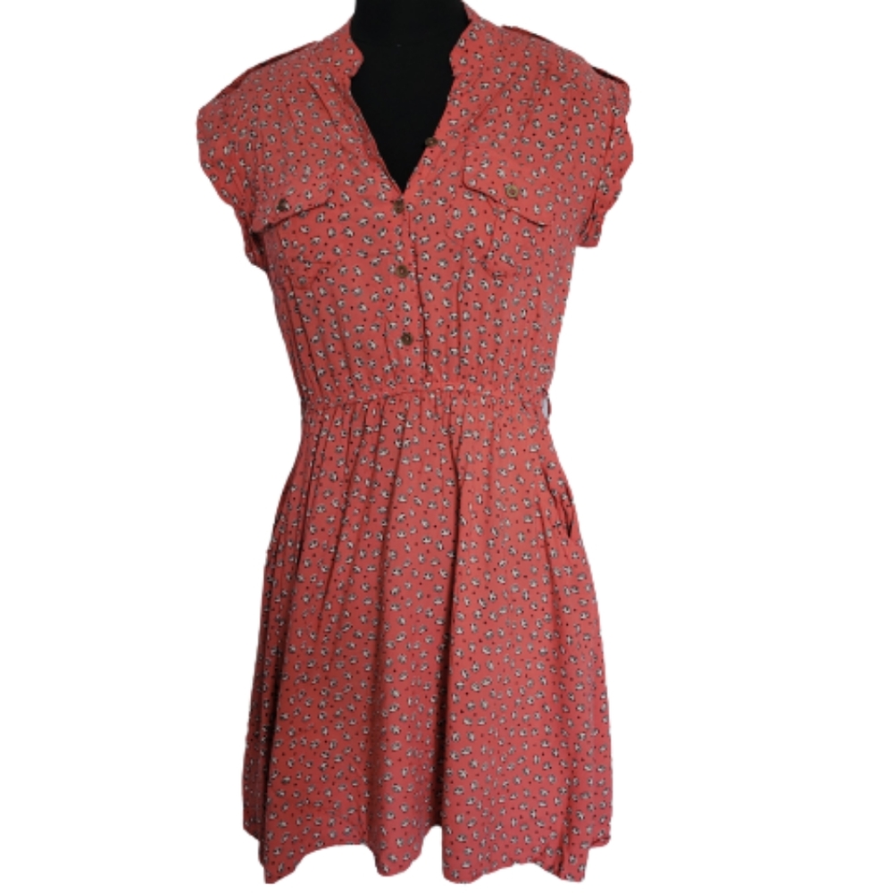 Angie Panda Head Polka Dot dress with Pockets!